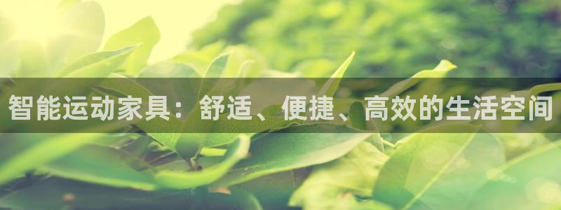 意昂体育4娱乐：智能运动家具：舒适、便捷、高效的生活