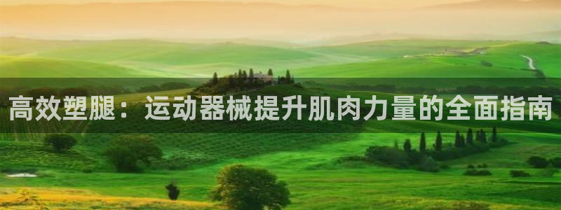 意昂体育4招商电话地址：高效塑腿：运动器械提升肌肉力量的全面
